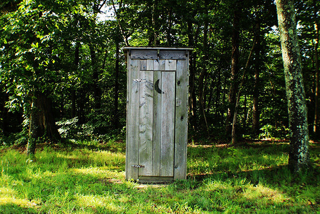 Toilette nel bosco