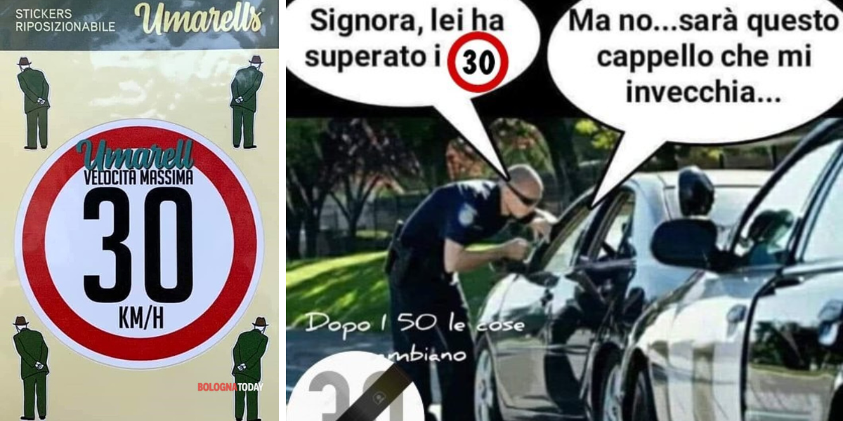 meme ironici - reazioni memetiche al lancio di bologna città 30